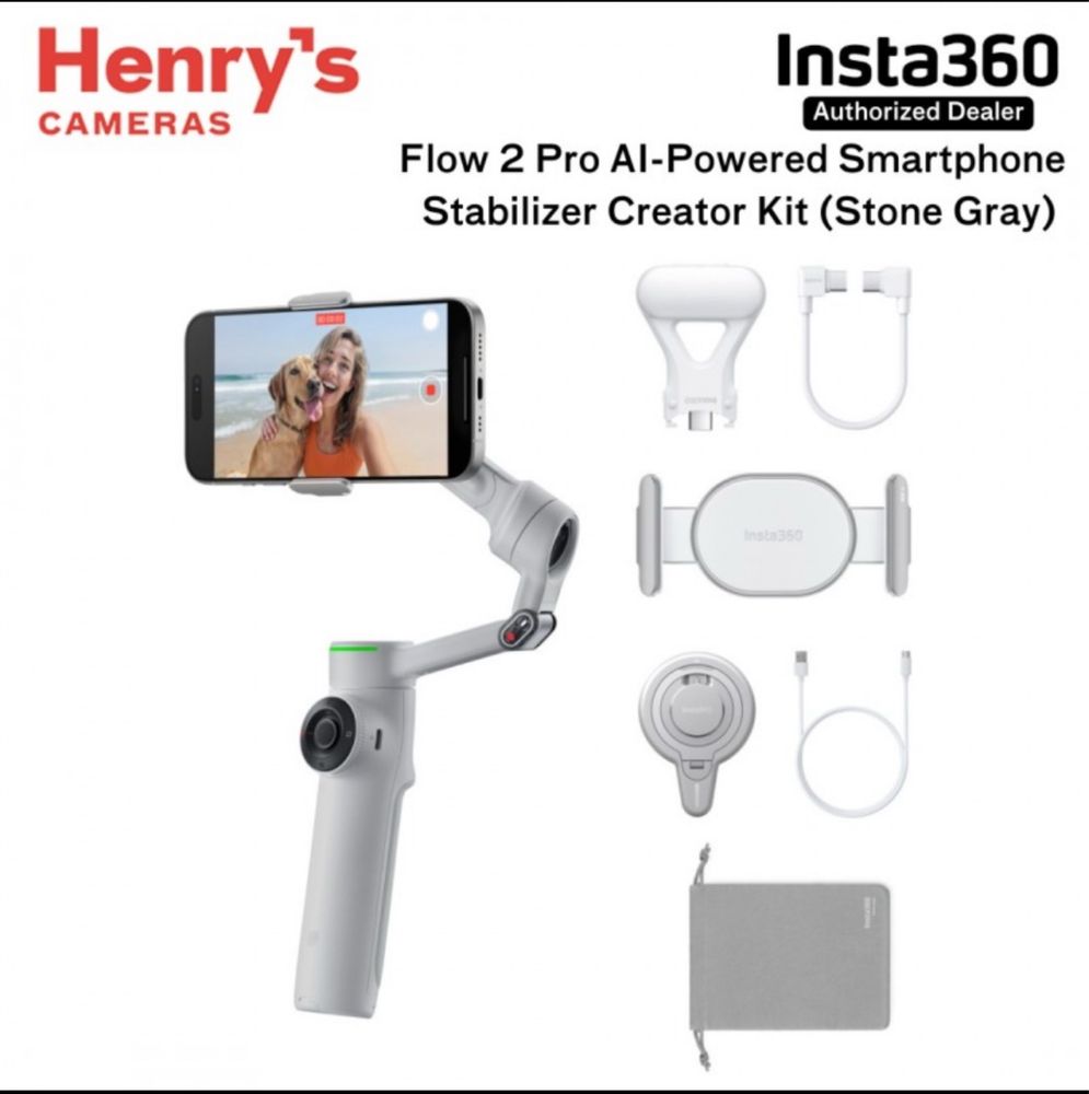 Shtativ stabilizator Insta 360 Flow 2 pro combo Штатив стабилизатор