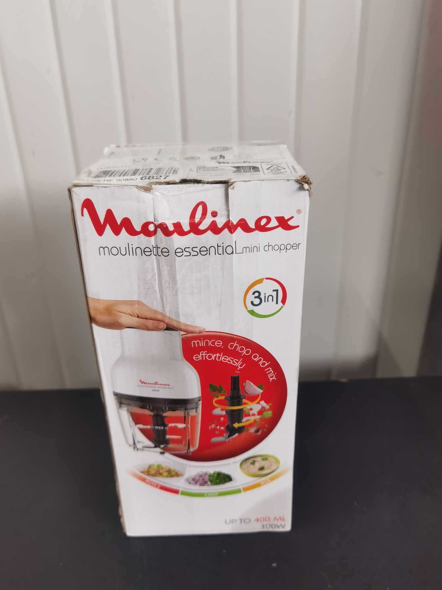 Електрически чопър Moulinex, 400 ml, 300 W, 4 остриета, функция 3 в 1