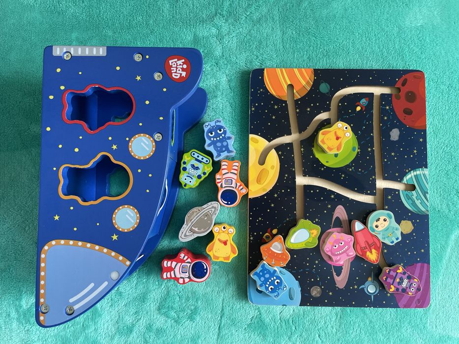 Set jucarii din lemn 1-4 ani