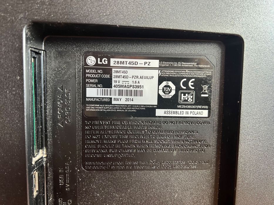 Телевизор LG 28MT45D - PZ, 28 инча