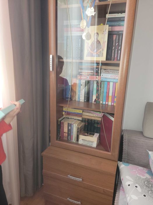 Mobila living culoare maro inchis