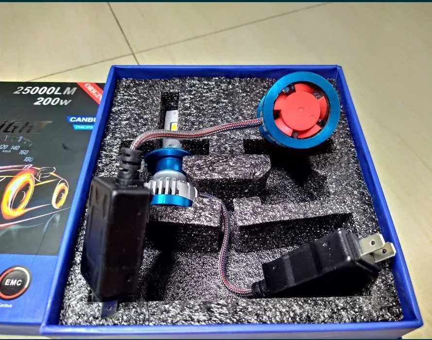 Set Becuri LED H7 Canbus 200W/25000LM 6000K / 9-30V PHILIPSCSP