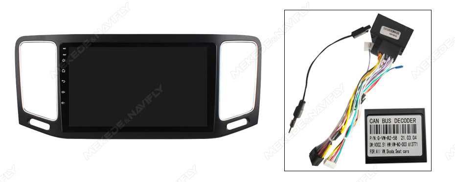NAVIGATIE Android 14 VW Sharan 2012-2018 Waze YouTube CarPlay + CAMERA