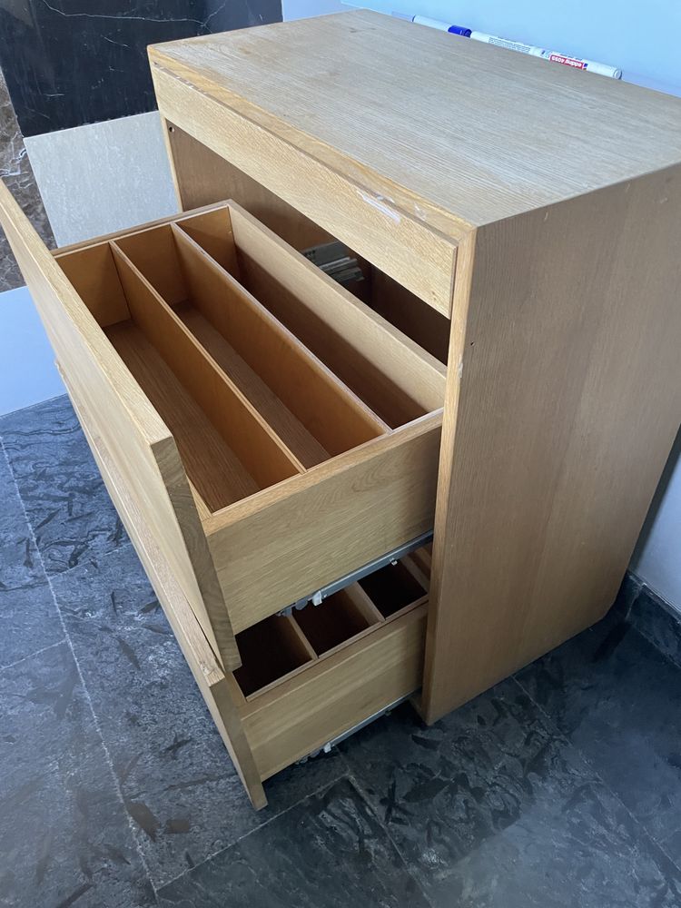 Dulap Organizator pt Birou, Lemn Stejar, 77,5 x 39 x 80cm | 99 euro!