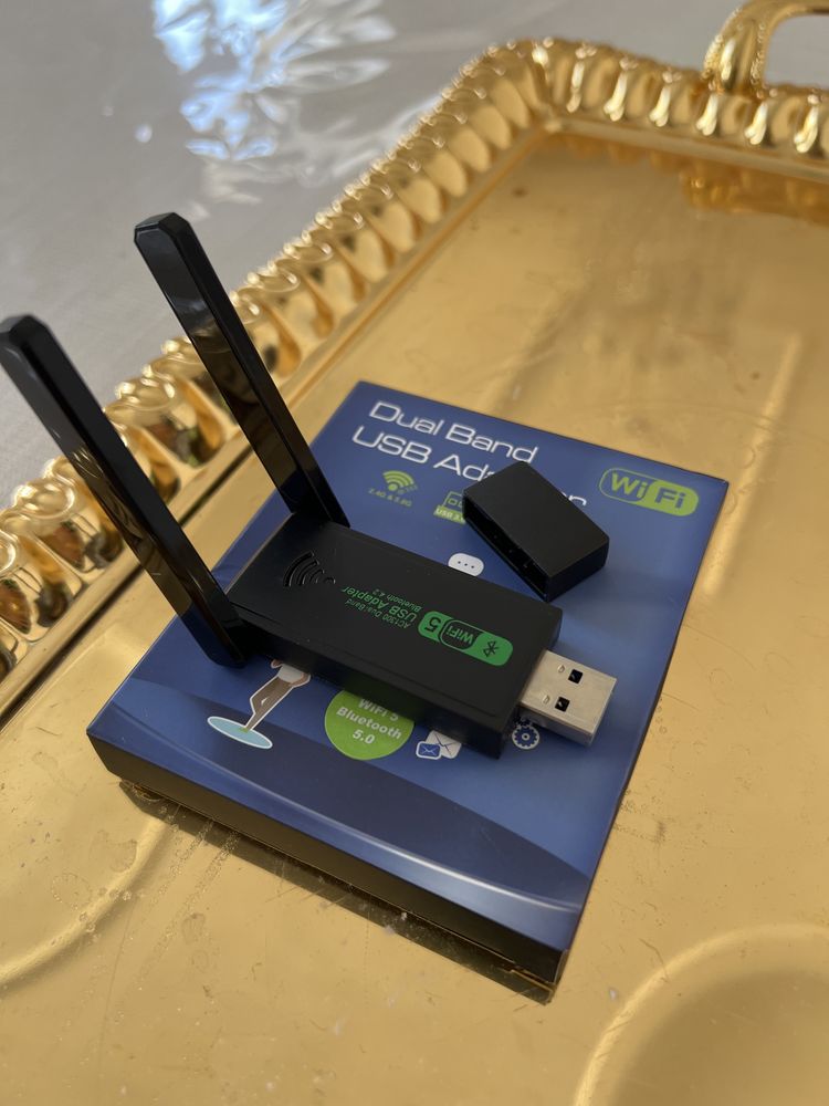 Wi fi адаптер скоростной 1300 ГГц+ Bluetooth