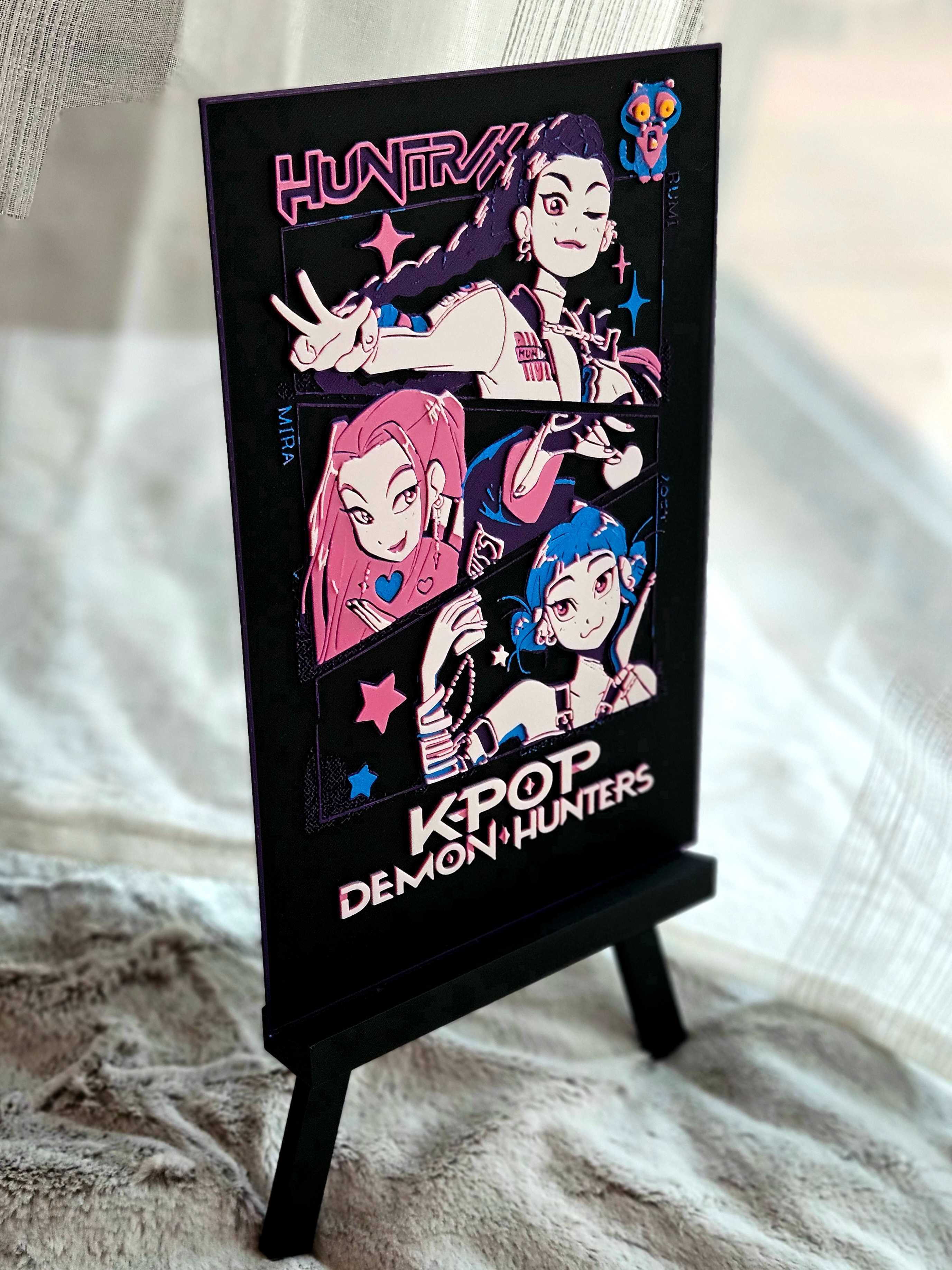 3D Постер/Картина Kpop Demon Hungers / K-pop Demon Hunters Poster