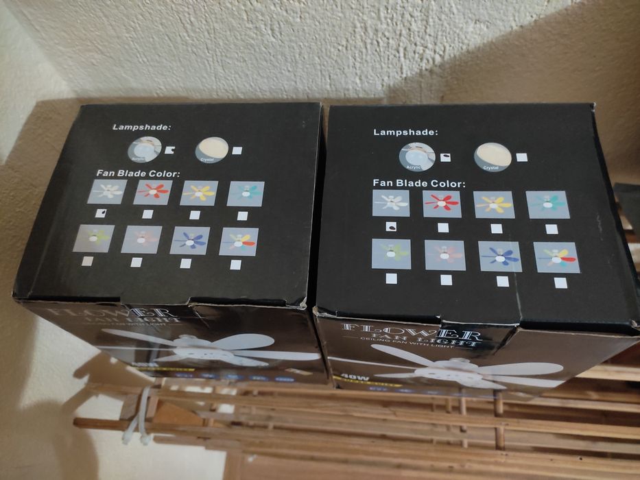 Candelabru cu ventilator si telecomanda