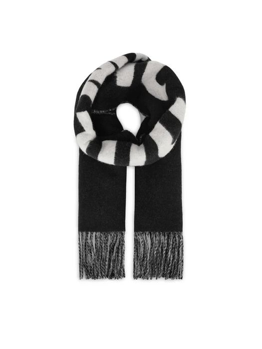 Черен вълнен шал jacquemus