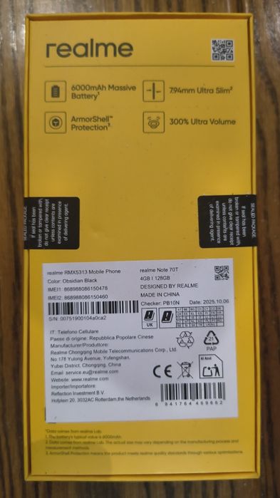 Realme70T  Чисто нов