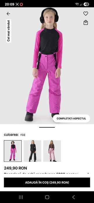 Costum schi fete