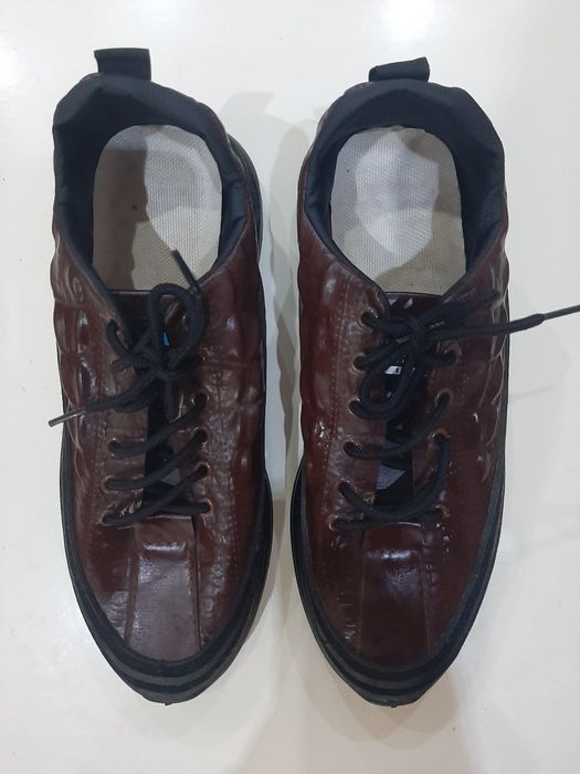 Мъжки кожени обувки-обувани веднъж