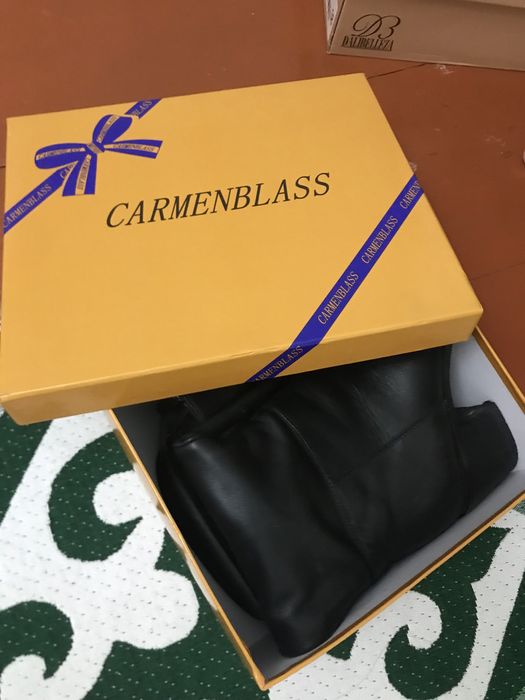 Кожанный сапоги