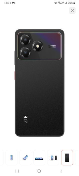 Смартфон Zte черный. АЗ6