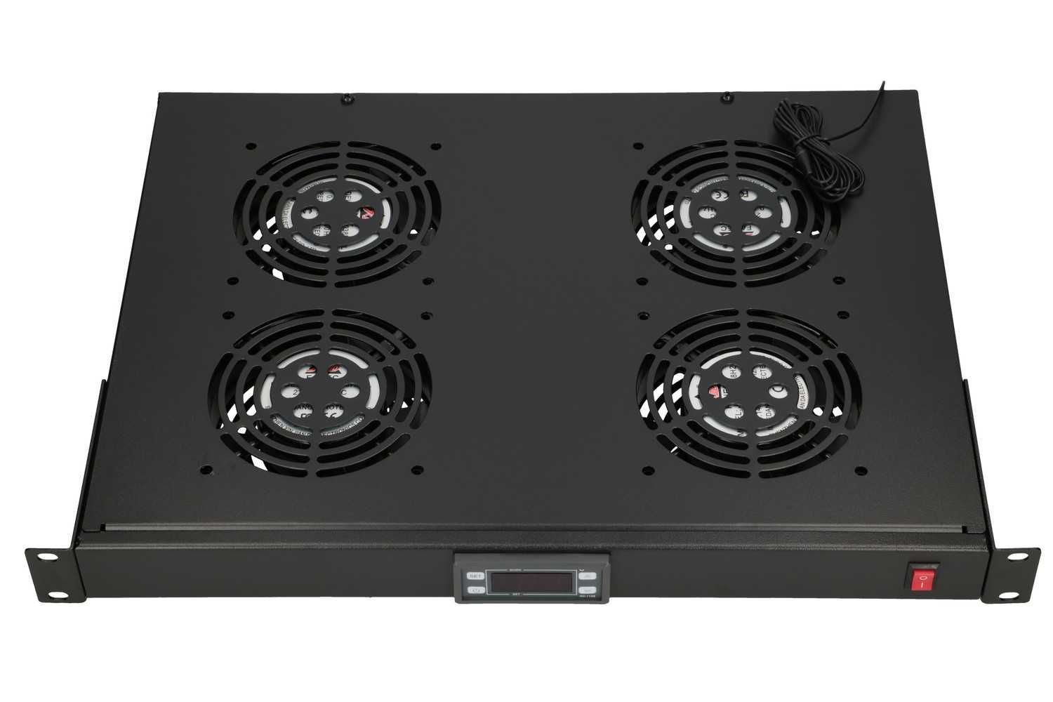 Ventilator Rack Cu Termostat X4, 19"