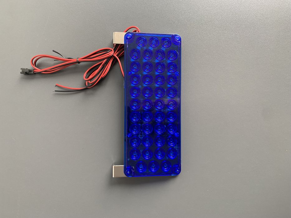 Stroboscoape auto pentru grila 40 LED-uri, albastru