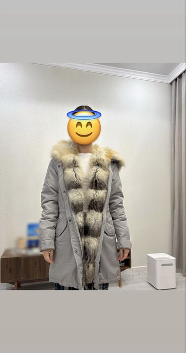 Зимняя парка с мехом лисы