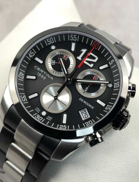 Чисто Нов Мъжки Часовник с гаранция Certina - DS Rookie Chronograph