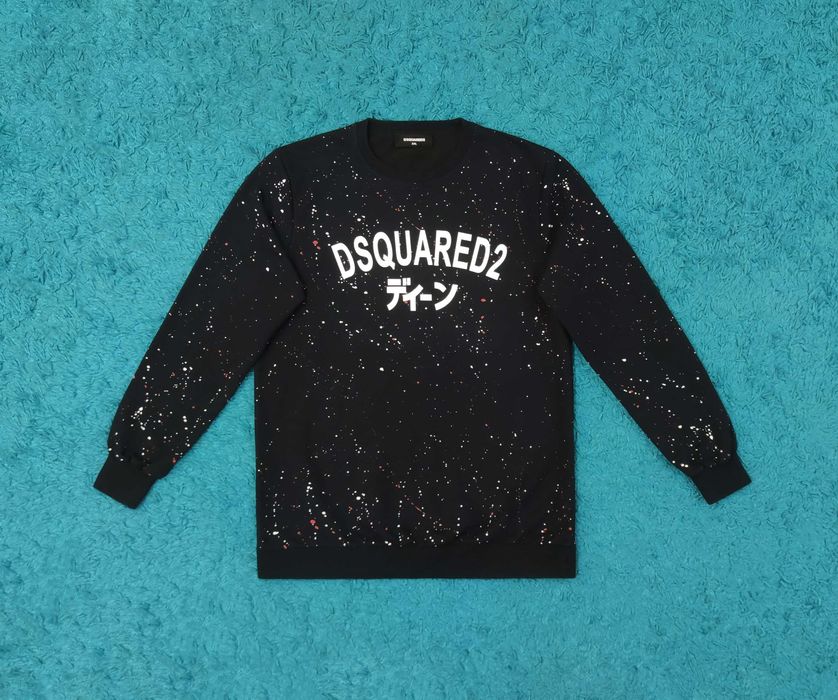 Bluza DSQUARED2 - Black Splattered Paint