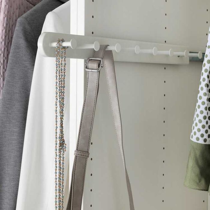 Umeraş IKEA, multifuncţional, metal, alb - 58 cm