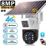 Camera de Supraveghere cu Panou Solar ,PTZ 4G ,T4,Ultra HD,10X Zoom,