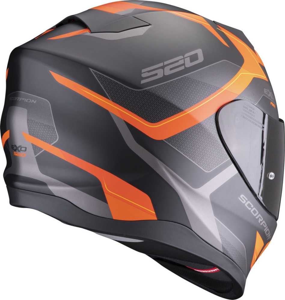 Scorpion Exo-520 Evo Air Elan Matt Black-Orange