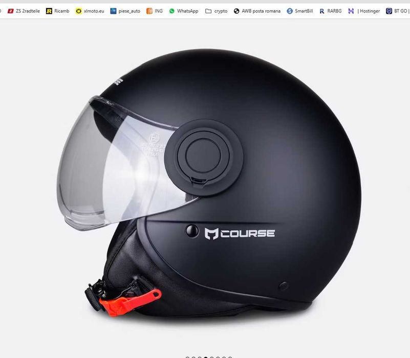 Casca moto Course marimea M neagra NOUA