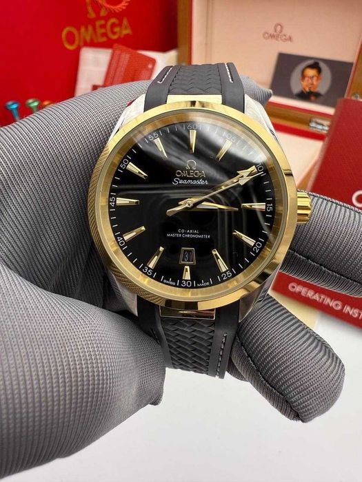 omega seamaster aquaterra silver-gold