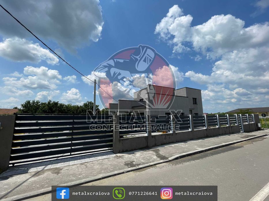 Porti, garduri finisaje premium vopsit electrostatic