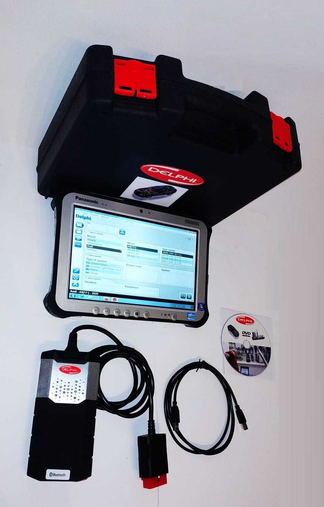 Tester Auto Turisme+Camioane DUAL Launch/Delphi+Tableta PANASONIC FZG1