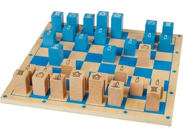 Нов Дървен шах голям 40см х 40см