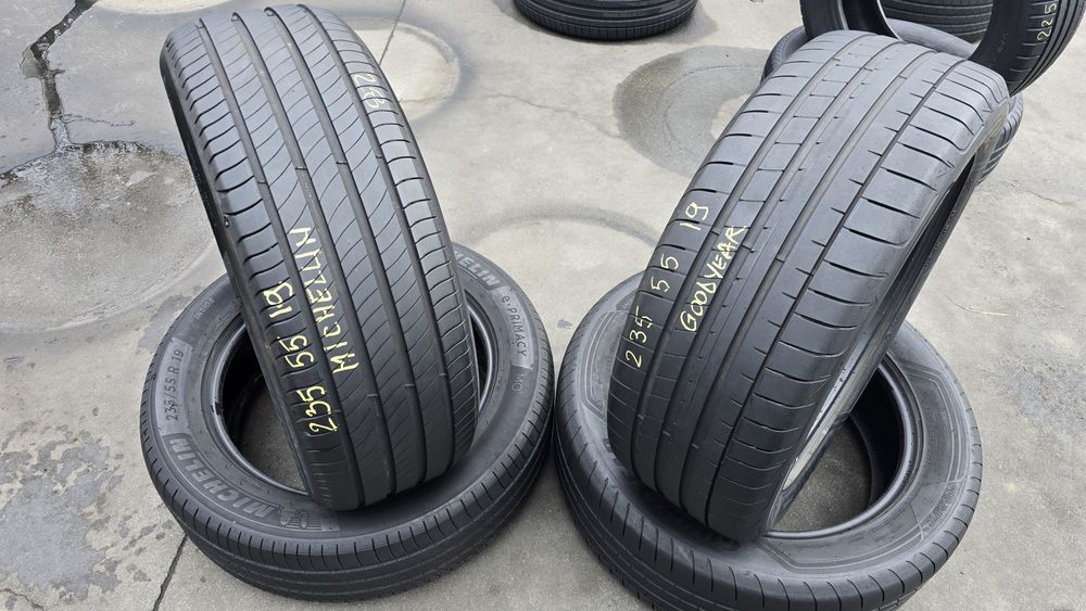 2 anvelope vară Michelin și 2 Goodyear 235/55/19