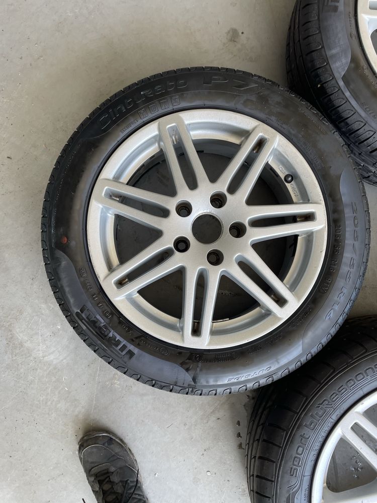 Jante Seat Leon, Skoda, VW, Audi R16 5x112 cu anvelope 205/55/16