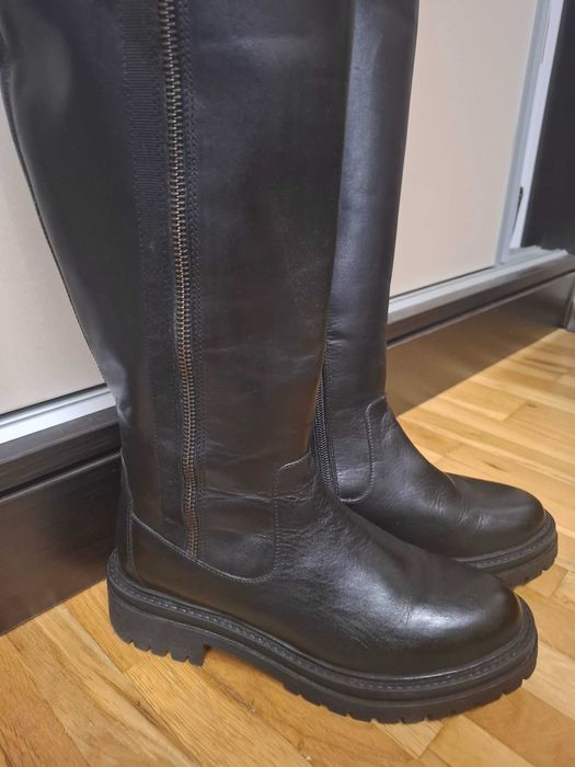 Нова цена.Ботуши естествена кожа GEOX