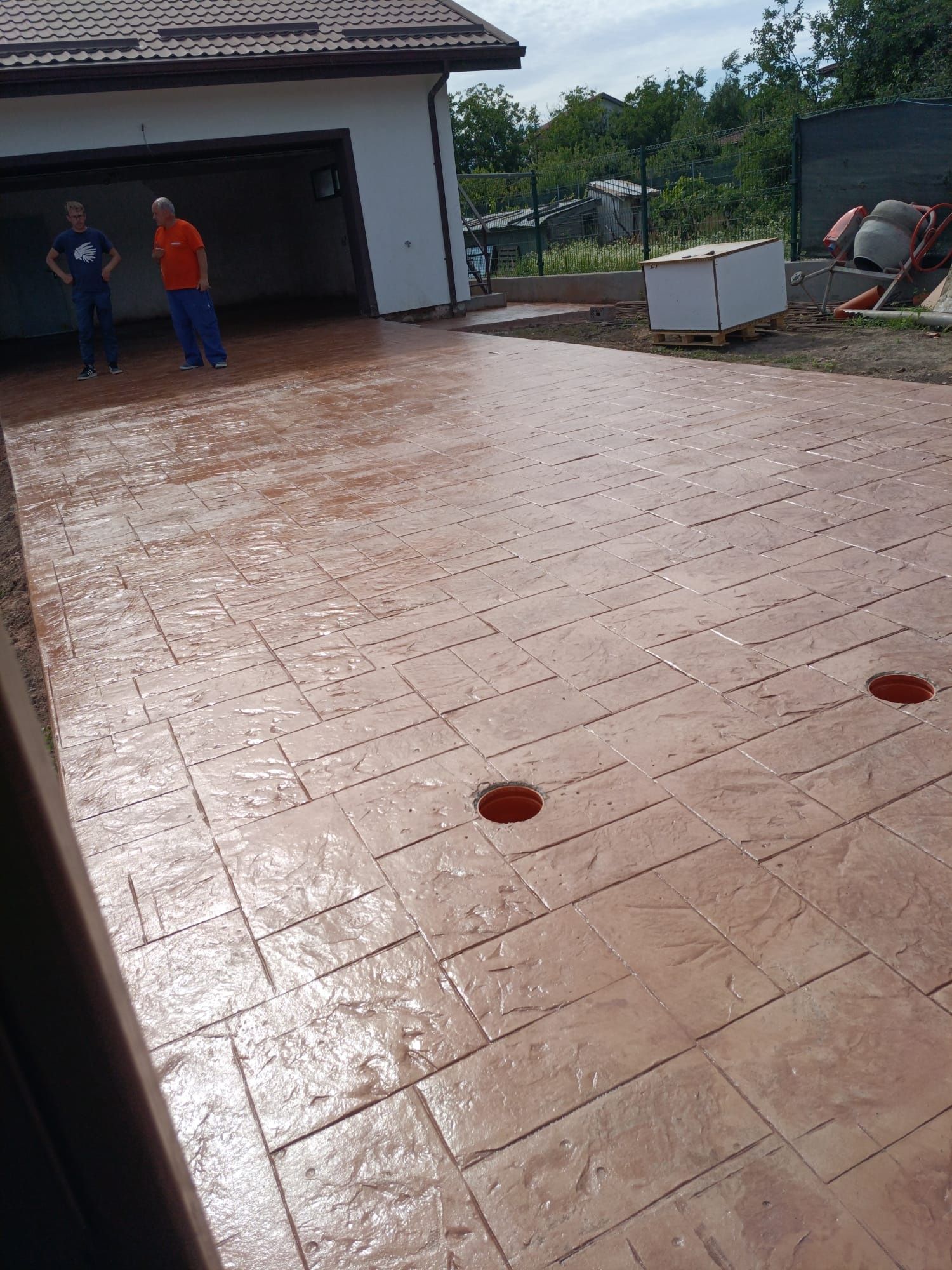 Beton amprentat și elicopterizat