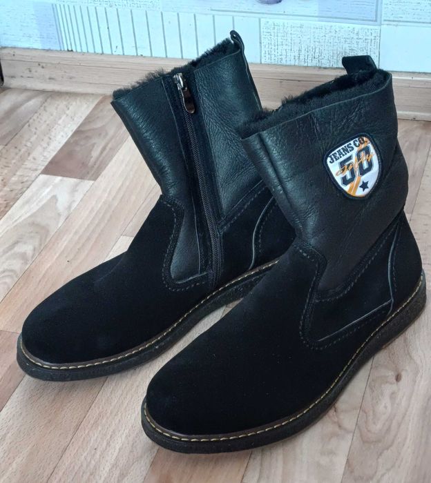 Зимние сапоги, мужские из натурального материала (Турция)