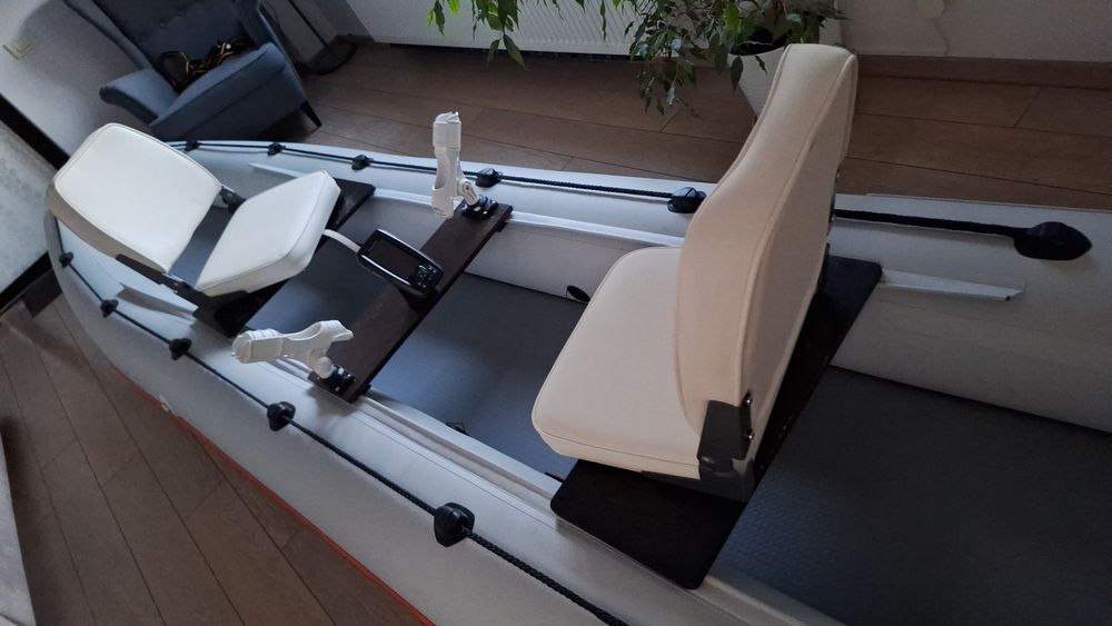 Canoe gonflabila Kolibri 460 Travel KM-460C, culoare Gri,
