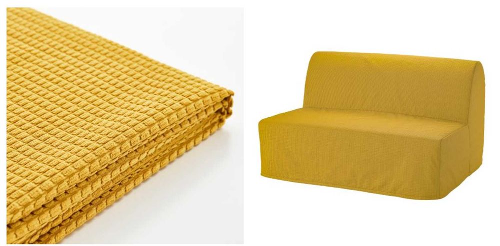 жълт калъф за диван LYCKSELE LOVAS