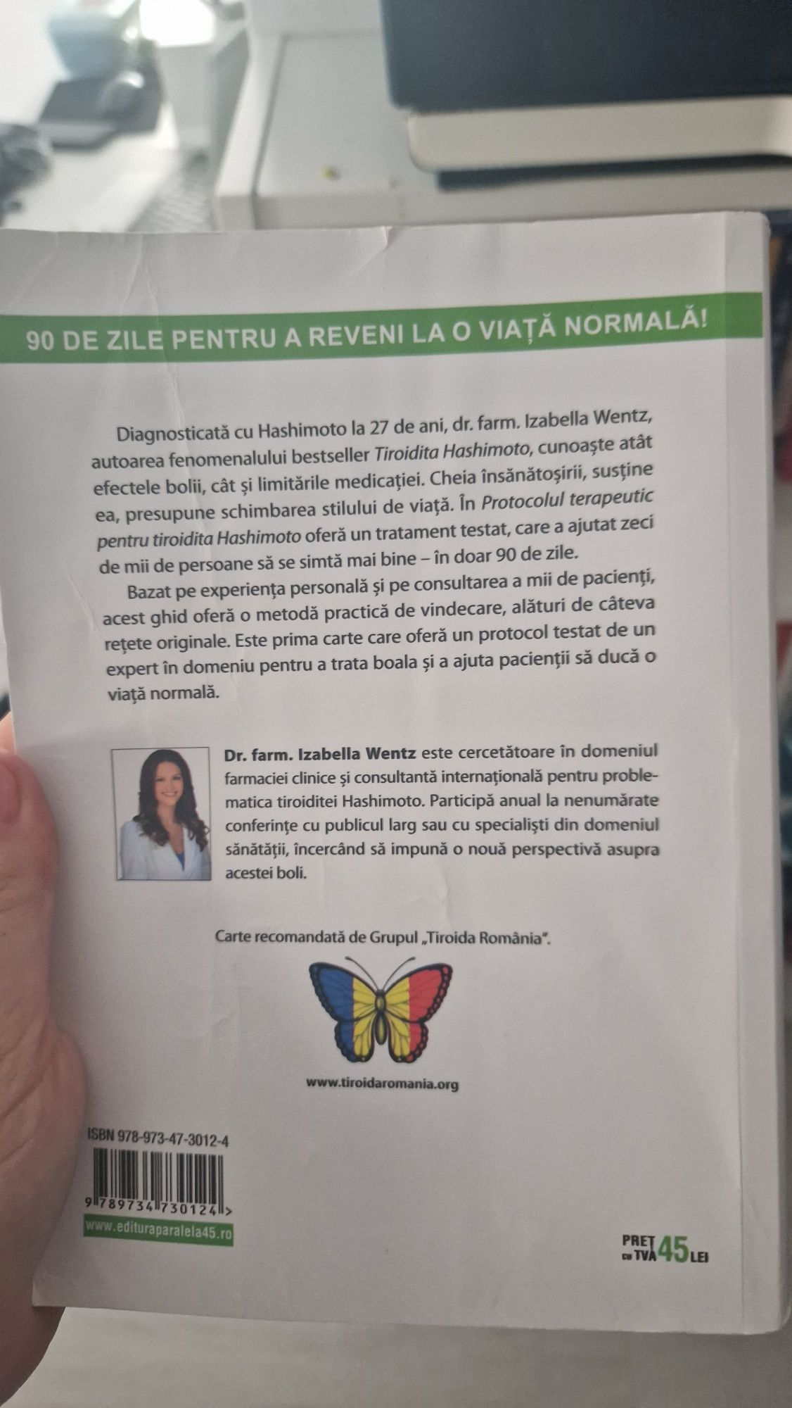 Vand carte "Protocol terapeutic pentru Tiroidita Hashimoto"