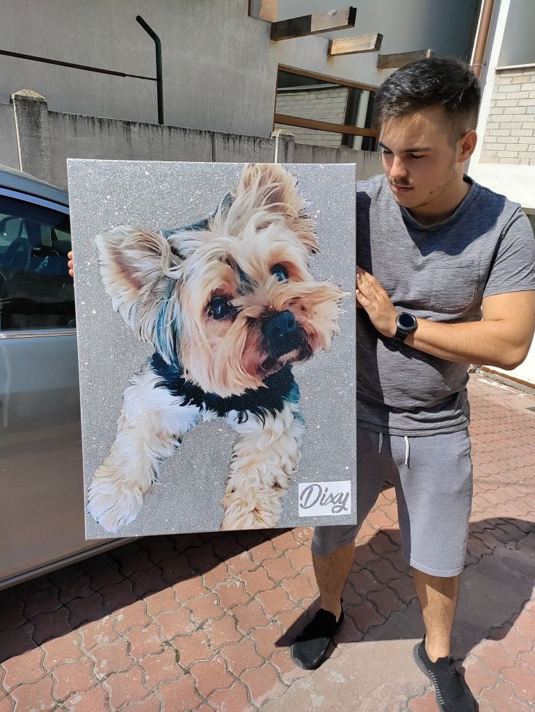 Realizam tablouri Canvas cu sclipici
