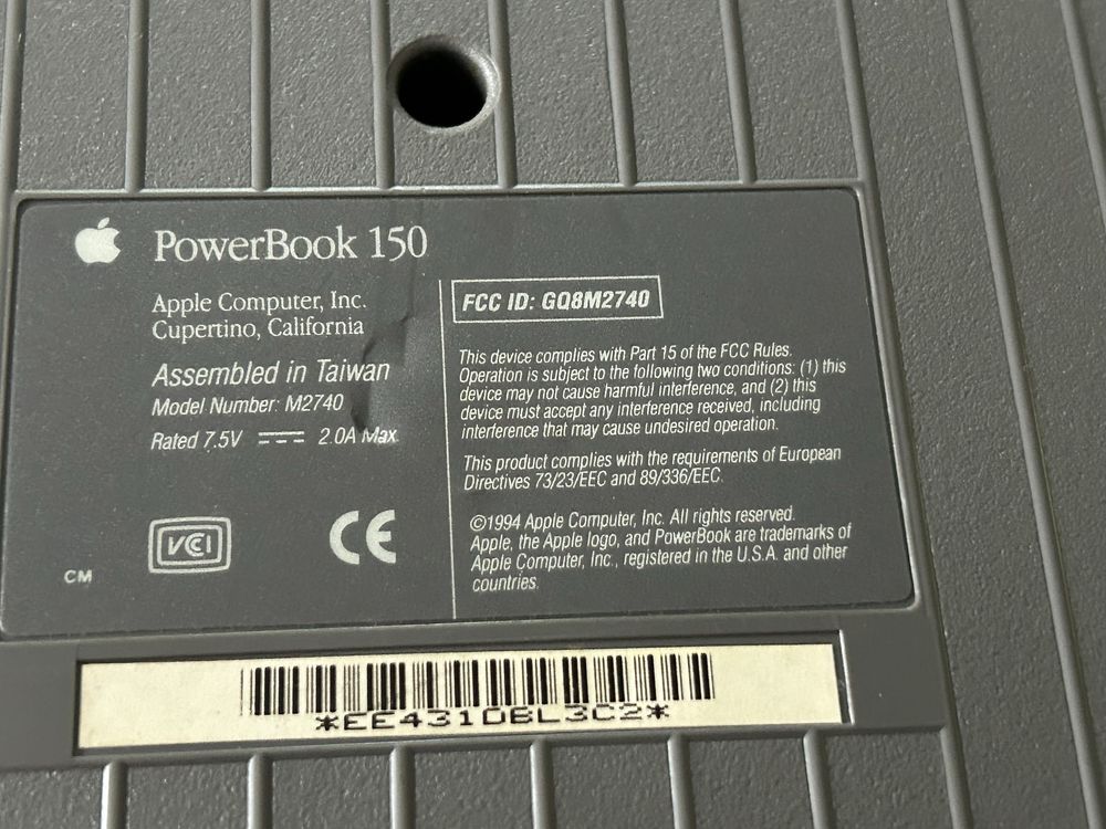 Apple Machintosh Powerbook 150 perfect functional