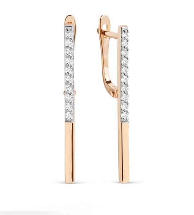 Серьги золотые, минималистичные