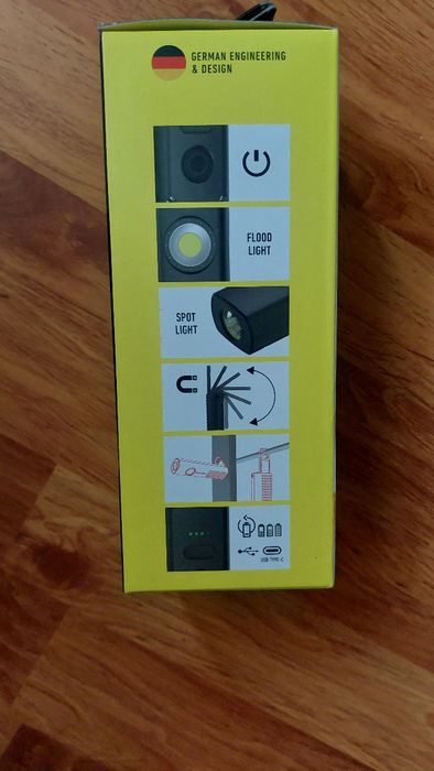 LEDLENSER Lanterna W5R Work Black 600LM+USB