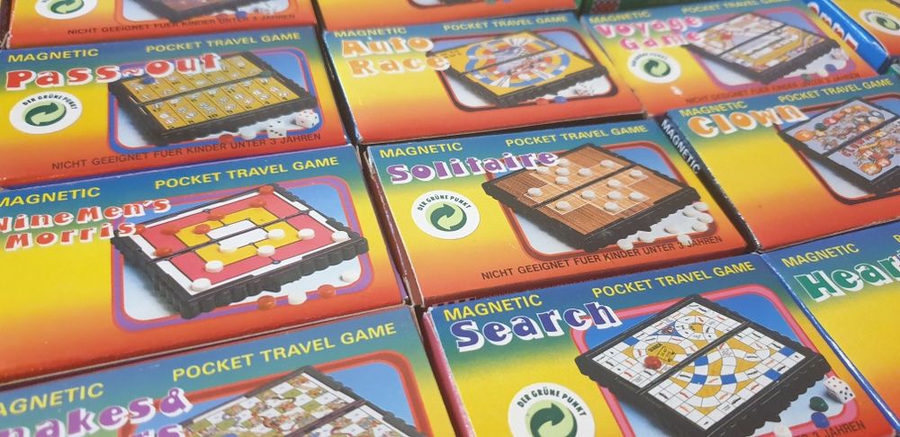 Vintage-Colectie de mini jocuri Pocket travel