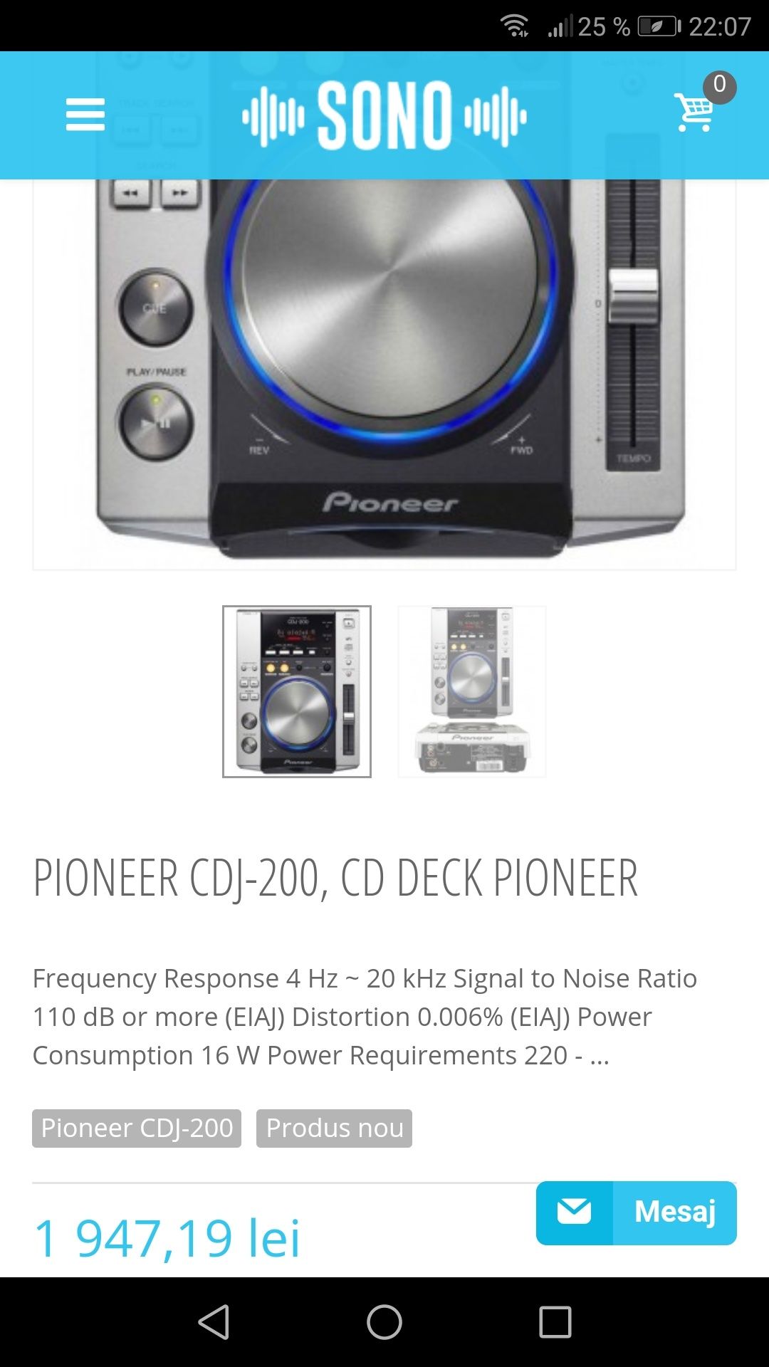 Pioneer 2 x CDJ200 , impecabile + flight case. Preț de noi: ~5000 lei