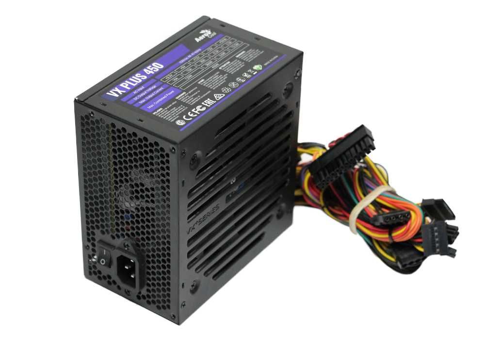 Блок питания  450W AeroCool VX PLUS 450 12см 2x SATA 1x 6+2 pin