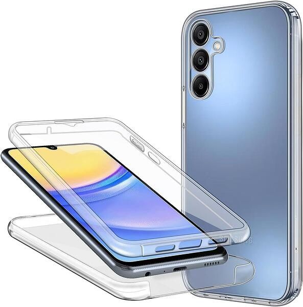 Прозрачен 360° Градуса Кейс за Samsung Galaxy A05s A15 A35 A55 A25