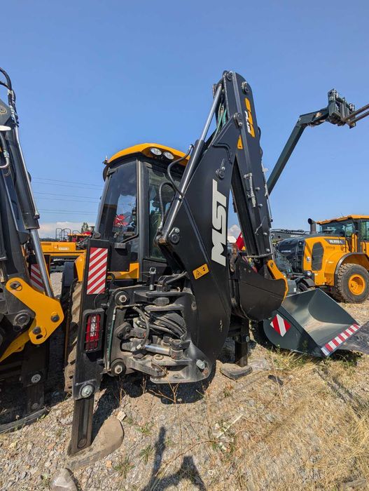 НОВ Комбиниран Багер MST M644 + Кофа 350мм + Палетни Вилици
