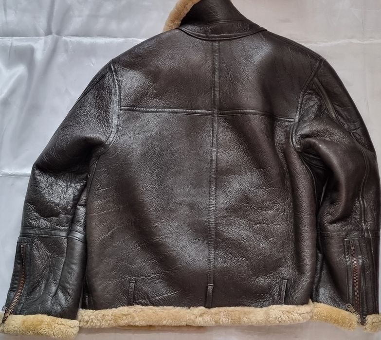 Geaca piele oaie,shearling,B3, XXXL