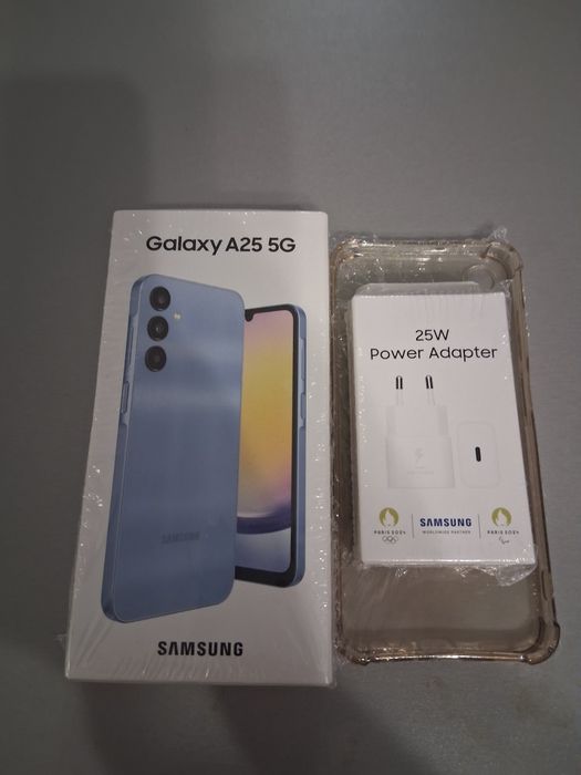телефон самсунг А 25 G 5 чисто нов с кълъф подарък само лично предаван