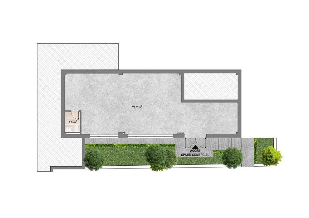 Spatiu Comercial 83 Mp | Gradina 45 Mp | Zona Pepinierii